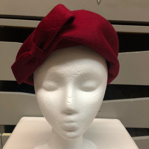 Gotham Accessories - Gotham Red Vintage Wool Hat